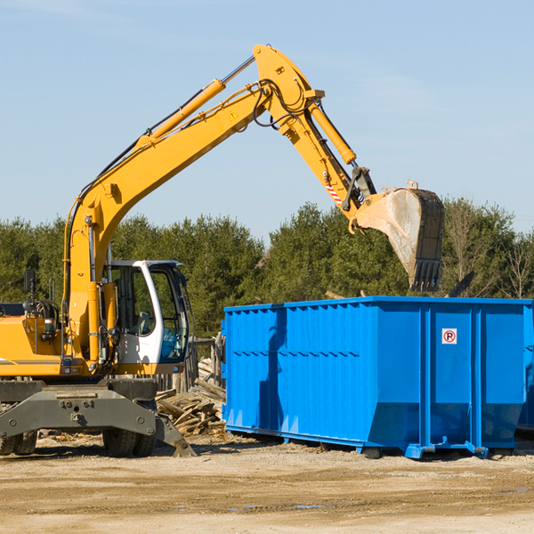 what size residential dumpster rentals are available in Hinkley